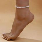 Knöchelarmband aus Edelsteinen Gold und Silber 