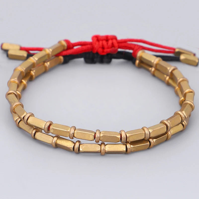 Vintage tibetisches buddhistisches Armband in Rot
