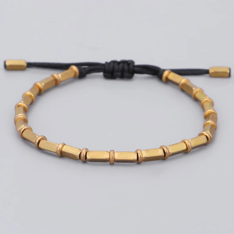 Vintage tibetisches buddhistisches Armband in Schwarz