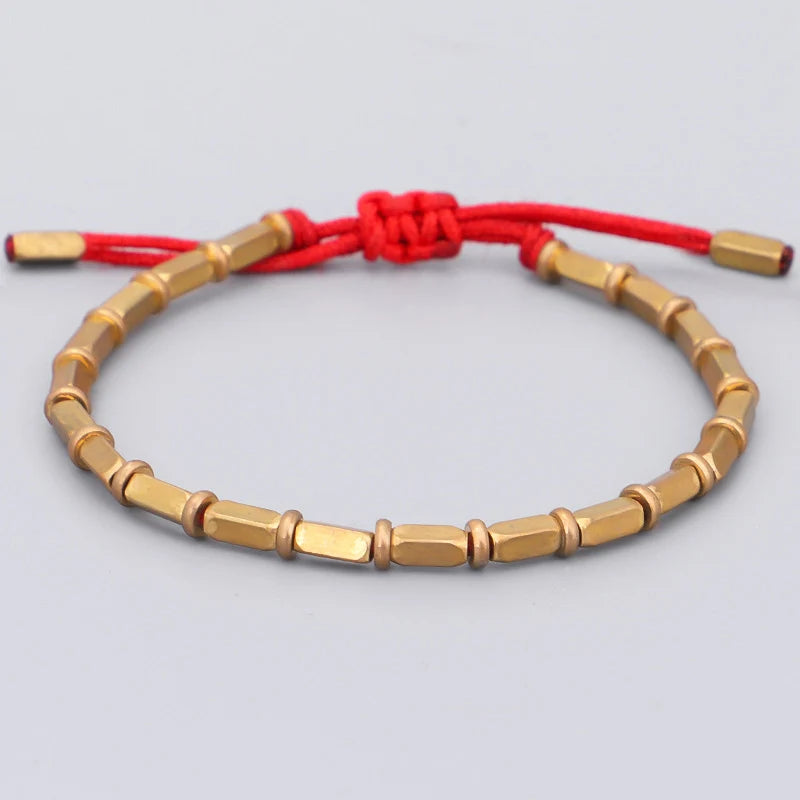 Vintage tibetisches buddhistisches Armband in Rot