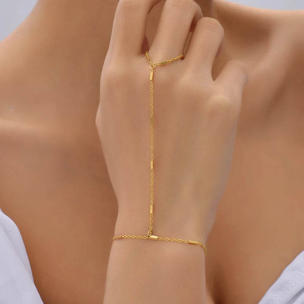 Armband Schmuckkette Damen Hand & Finger
