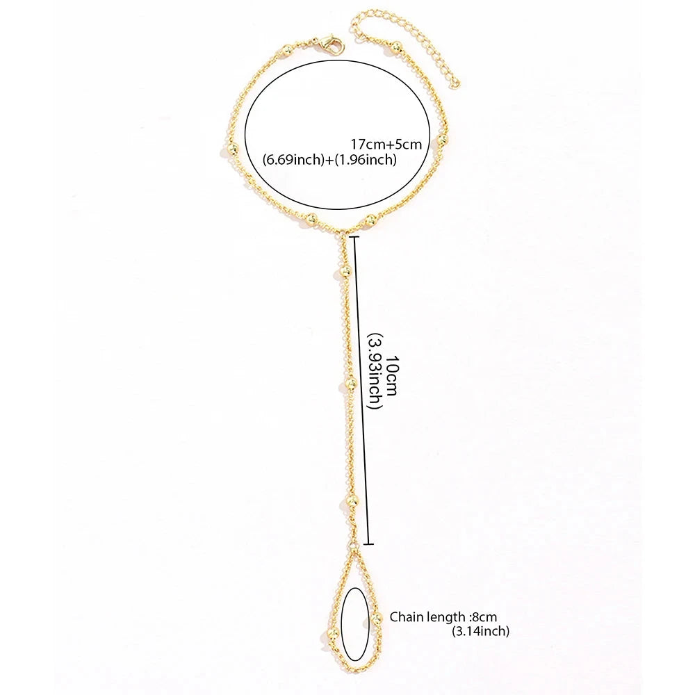 Handkugelarmband Schmuck für Frauen Hand- & Fingergoldkette