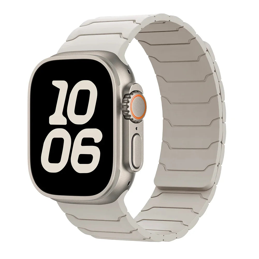 Magnetisches Ersatzarmband für Apple Watch in Weiß