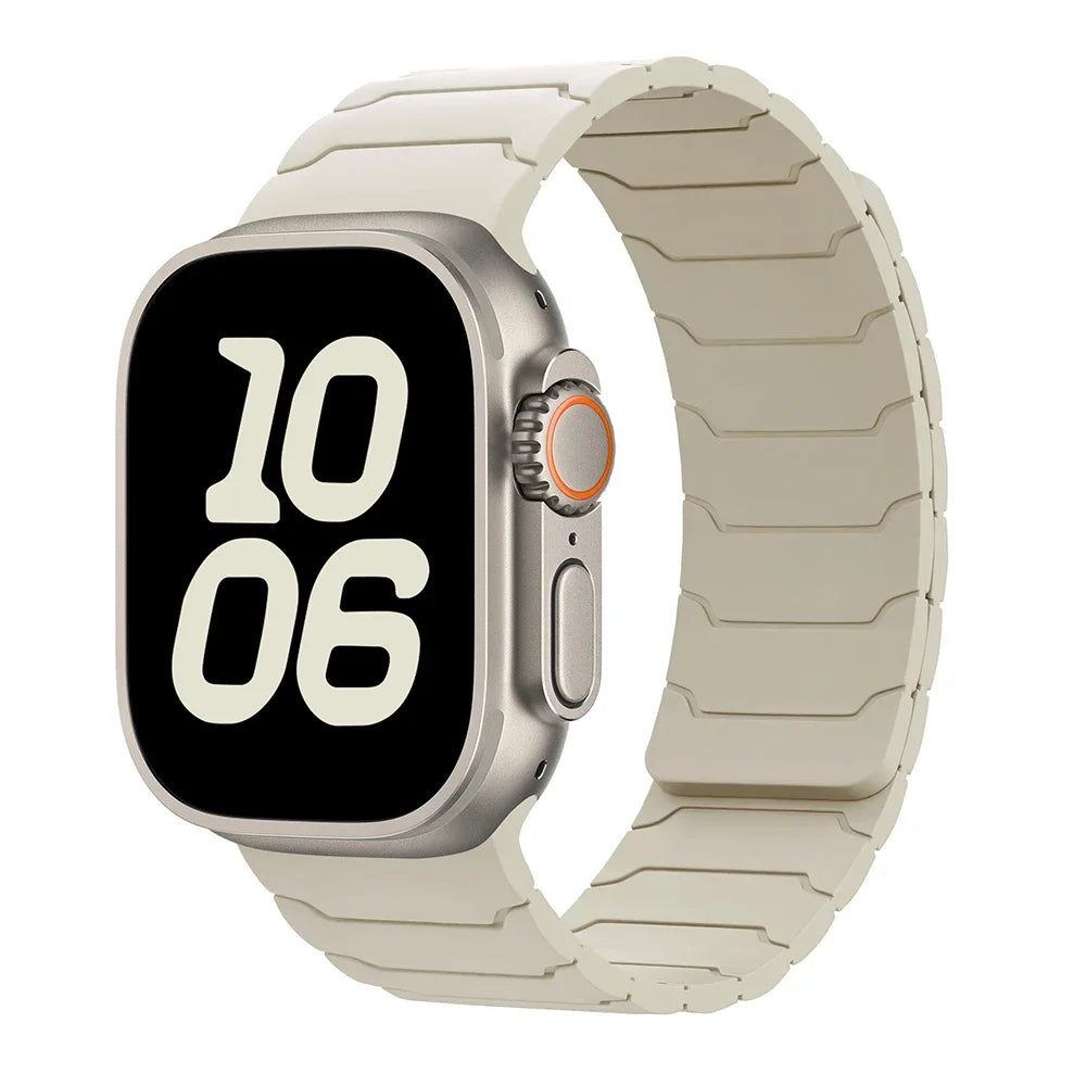 Magnetisches Ersatzarmband für Apple Watch in Weiß