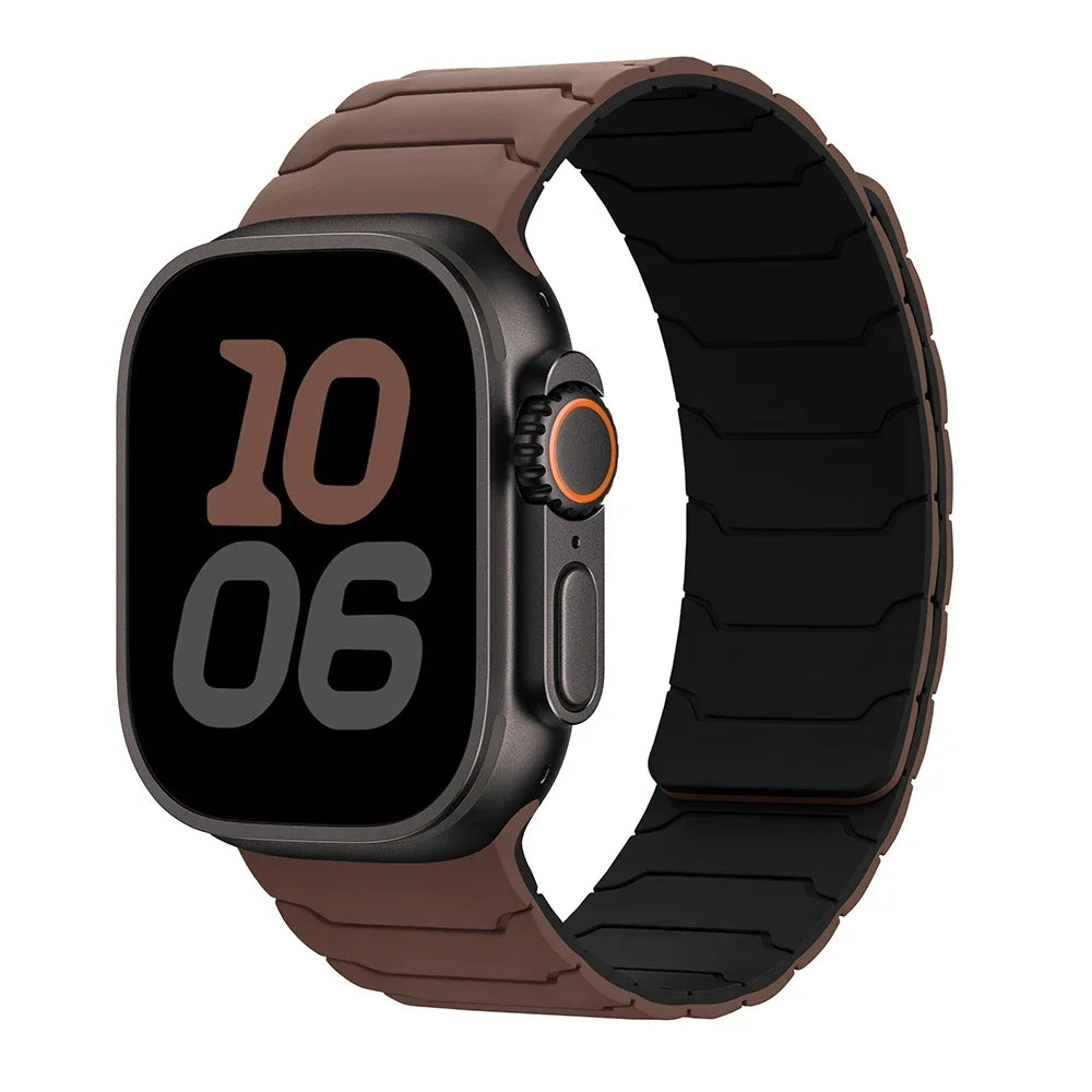Magnetisches Ersatzarmband für Apple Watch in Braun