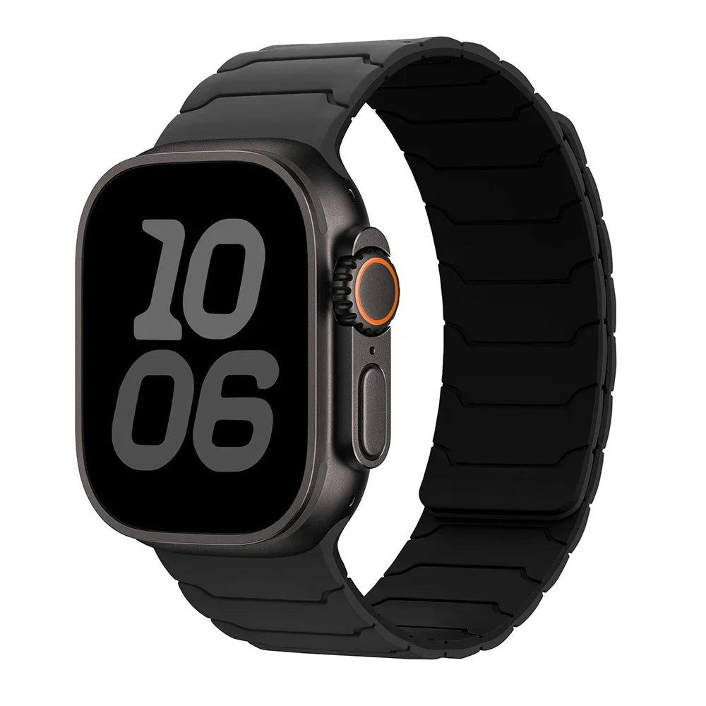 Magnetisches Ersatzarmband für Apple Watch in Schwarz