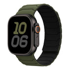 Magnetisches Ersatzarmband für Apple Watch in Grün-Schwarz
