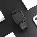 Edelstahl-Ersatzarmband für die Apple Watch in Schwarz