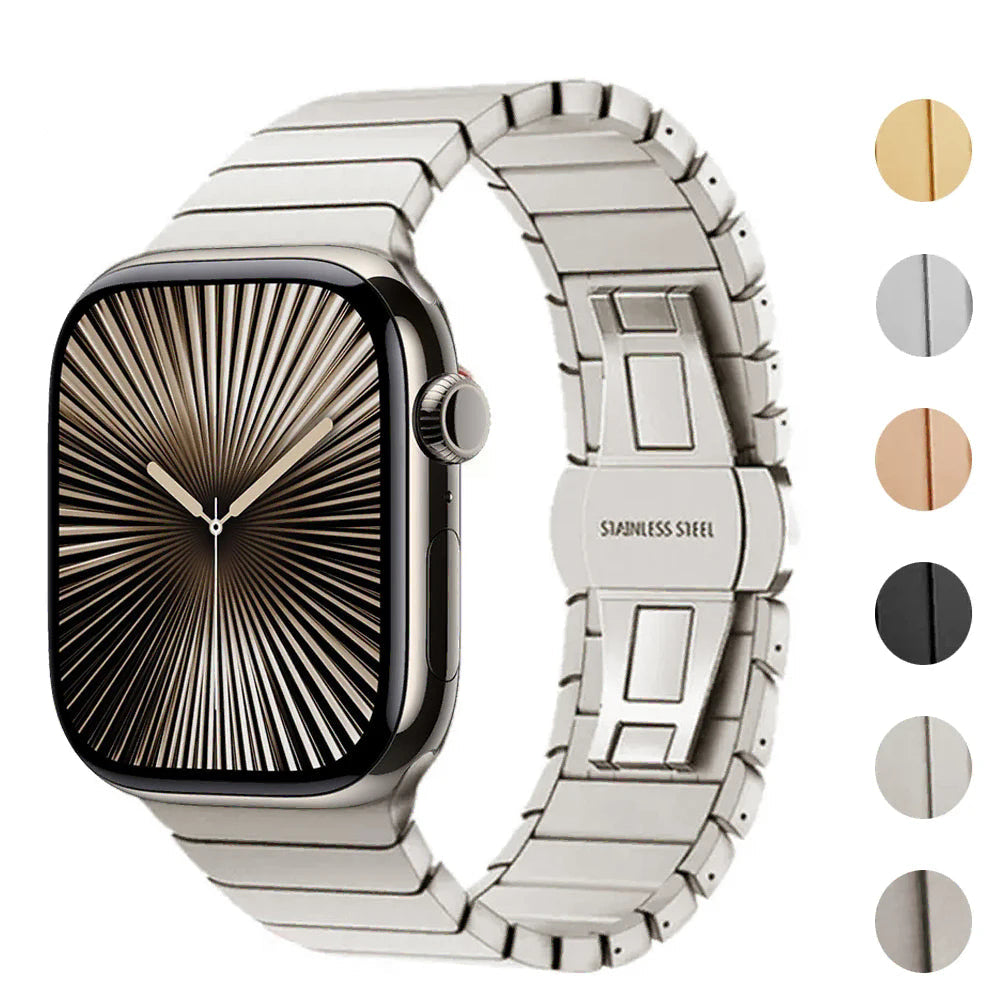 Edelstahl-Ersatzarmband für die Apple Watch in Silber
