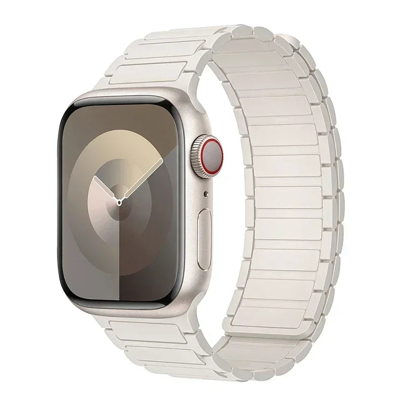 Magnetisches Ersatzarmband für Apple Watch weiß