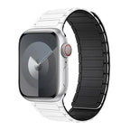 Magnetisches Ersatzarmband für Apple Watch weiß schwarz