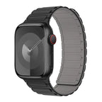 Magnetisches Ersatzarmband für Apple Watch schwarz und grau