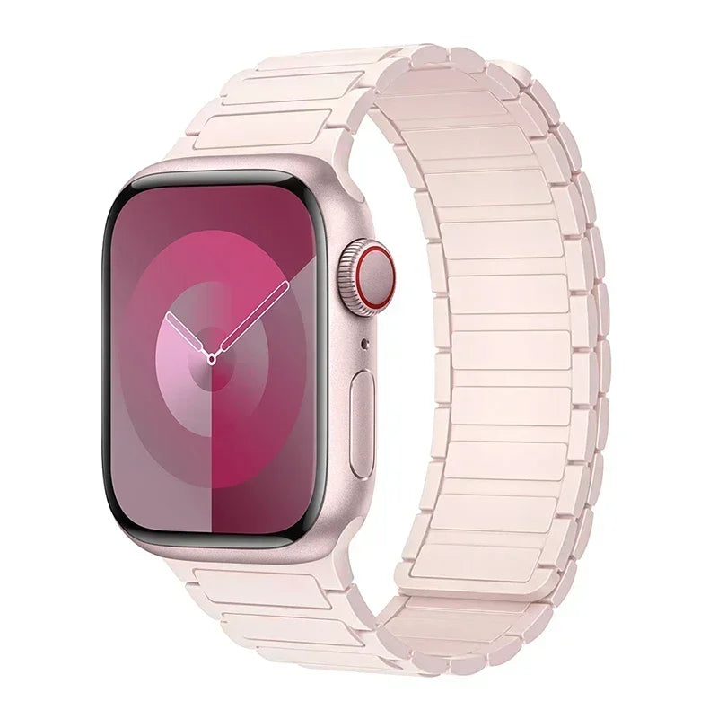 Magnetisches Ersatzarmband für Apple Watch rosa