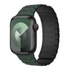 Magnetisches Ersatzarmband für Apple Watch grün schwarz