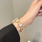 Ersatzarmband für Apple Watch - Kleeblatt-Design Gold
