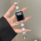 Ersatzarmband für Apple Watch - Kleeblatt-Design Silber