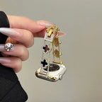 Ersatzarmband für Apple Watch - Kleeblatt-Design Gold