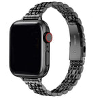 Ersatzarmband für Apple Watch aus schwarzem Edelstahl
