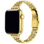 Ersatzarmband für Apple Watch aus goldfarbenem Edelstahl