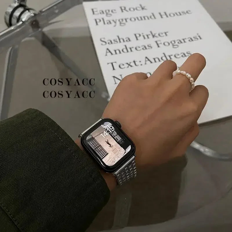 Ersatzarmband für Apple Watch aus Edelstahl - für Damen 