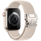 Ersatzarmband für Apple Watch aus beigem Fallschirmseil