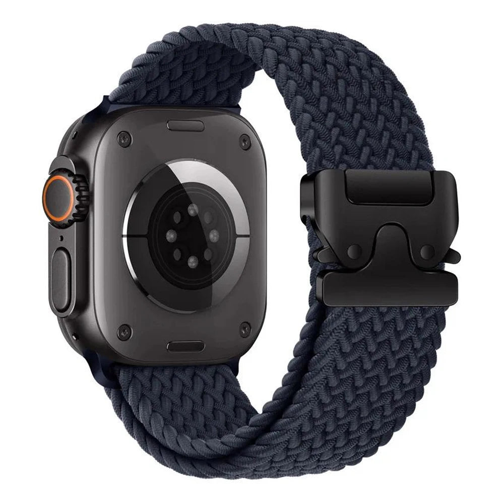 Ersatzarmband für Apple Watch aus nachtblauem Fallschirmseil