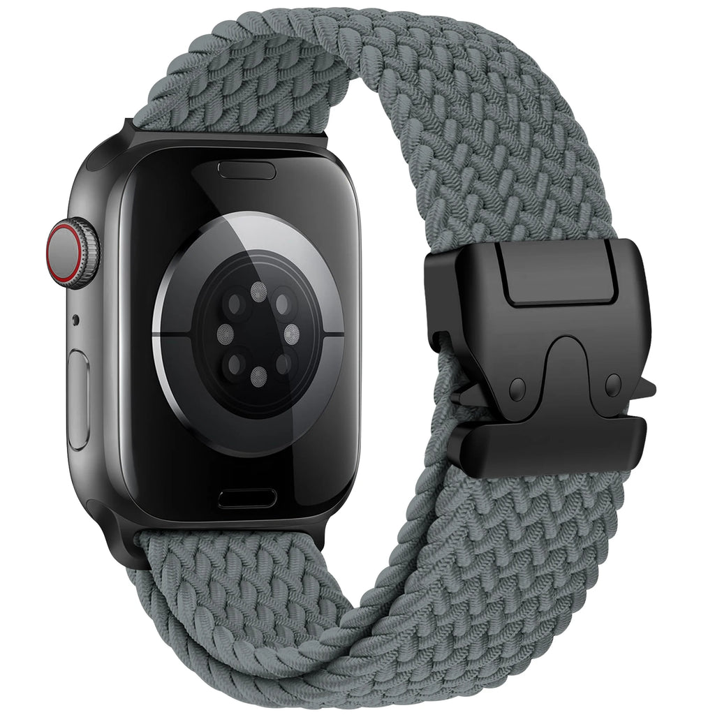 Ersatzarmband für Apple Watch aus grauem Fallschirmseil