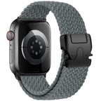 Ersatzarmband für Apple Watch aus grauem Fallschirmseil