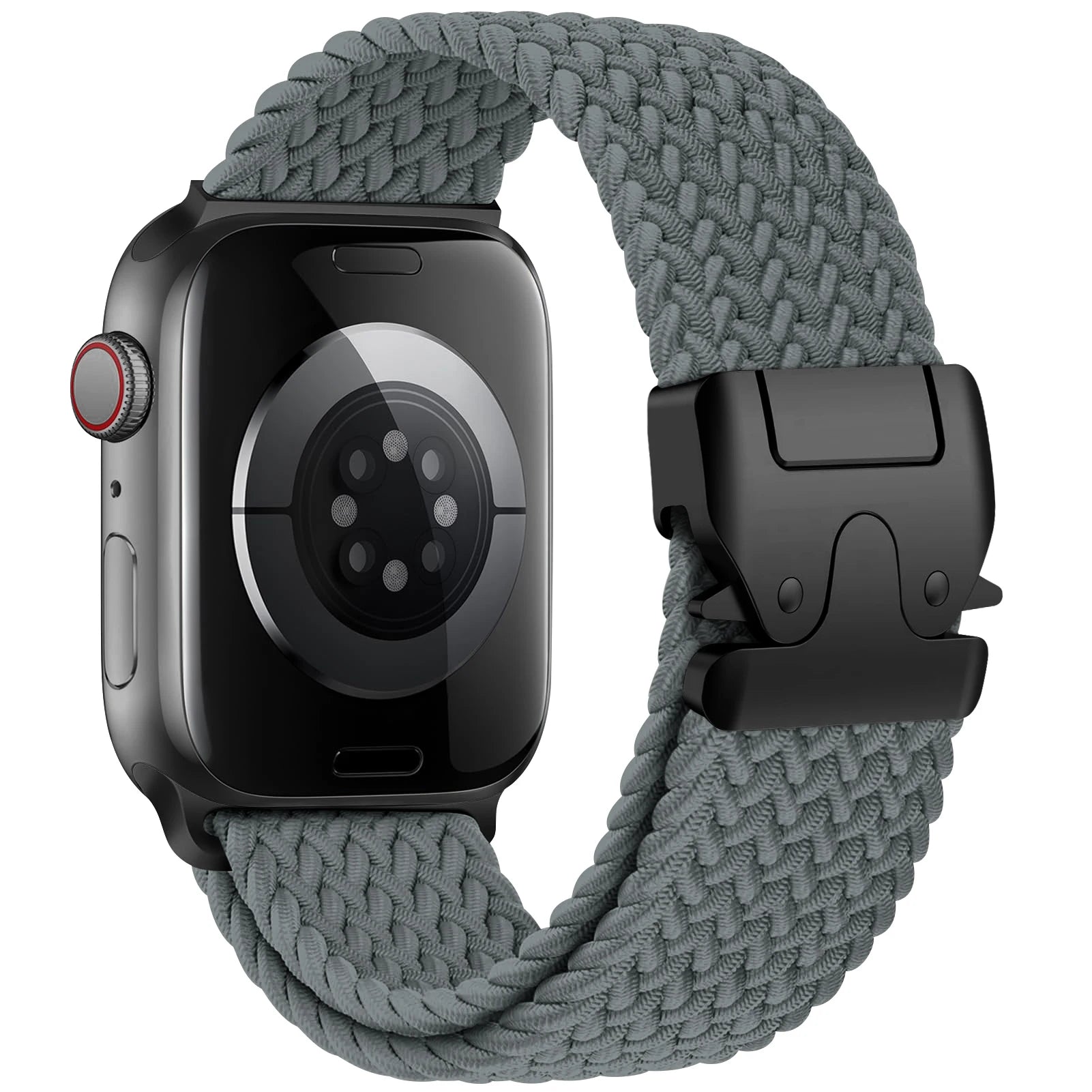 Ersatzarmband für Apple Watch aus grauem Fallschirmseil
