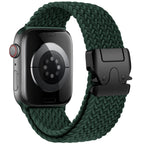 Ersatzarmband für Apple Watch aus grünem Fallschirmseil