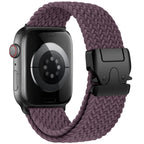 Ersatzarmband für Apple Watch aus violettem Fallschirmseil