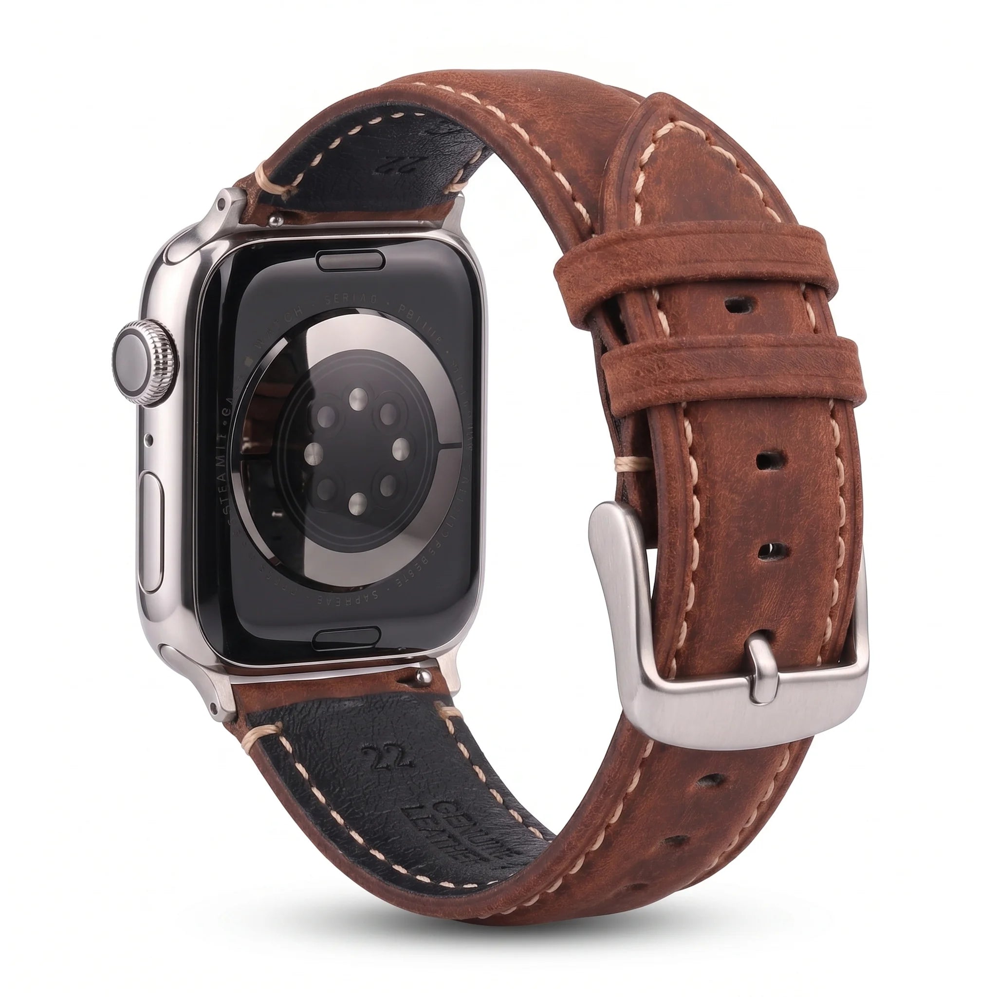 Ersatzarmband für die Apple Watch aus klassischem hellbraunem Leder