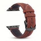 Ersatzarmband für die Apple Watch aus klassischem braunem Leder