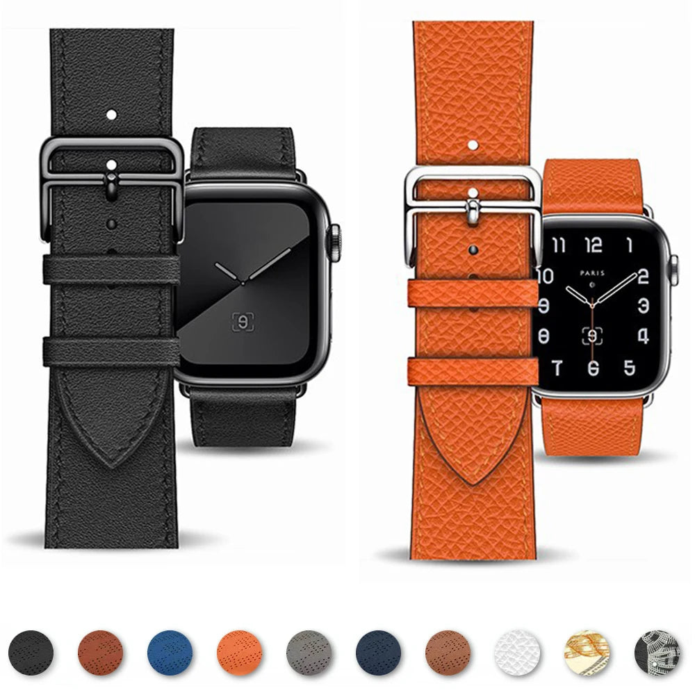 Ersatzarmband für Apple Watch aus Leder für Damen und Herren