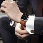 Ersatzarmband für Apple Watch aus Leder für Damen und Herren in Braun