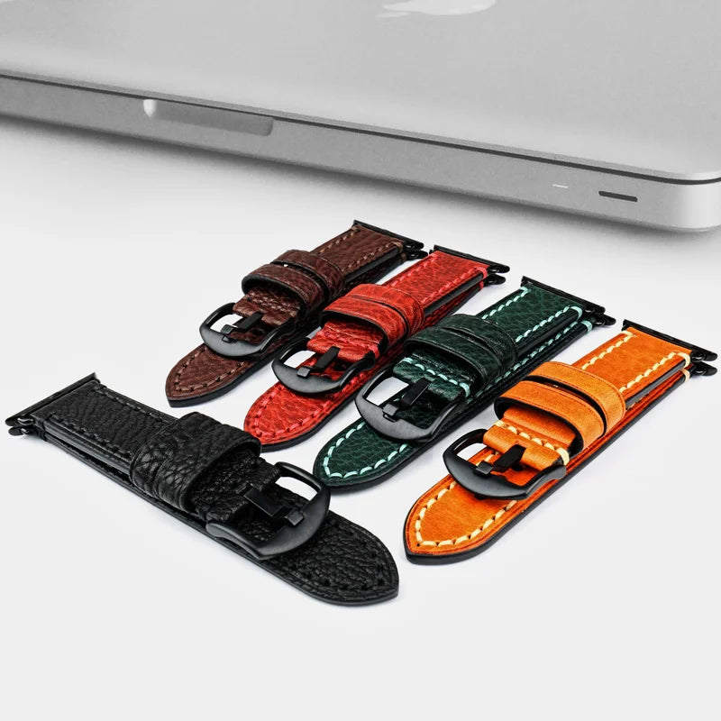 Ersatzarmband für Apple Watch aus gealtertem Leder 
