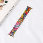 Ersatzarmband für die Apple Watch aus Regenbogen-Harz