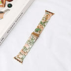 Ersatzarmband für die Apple Watch aus grün-rosa Harz