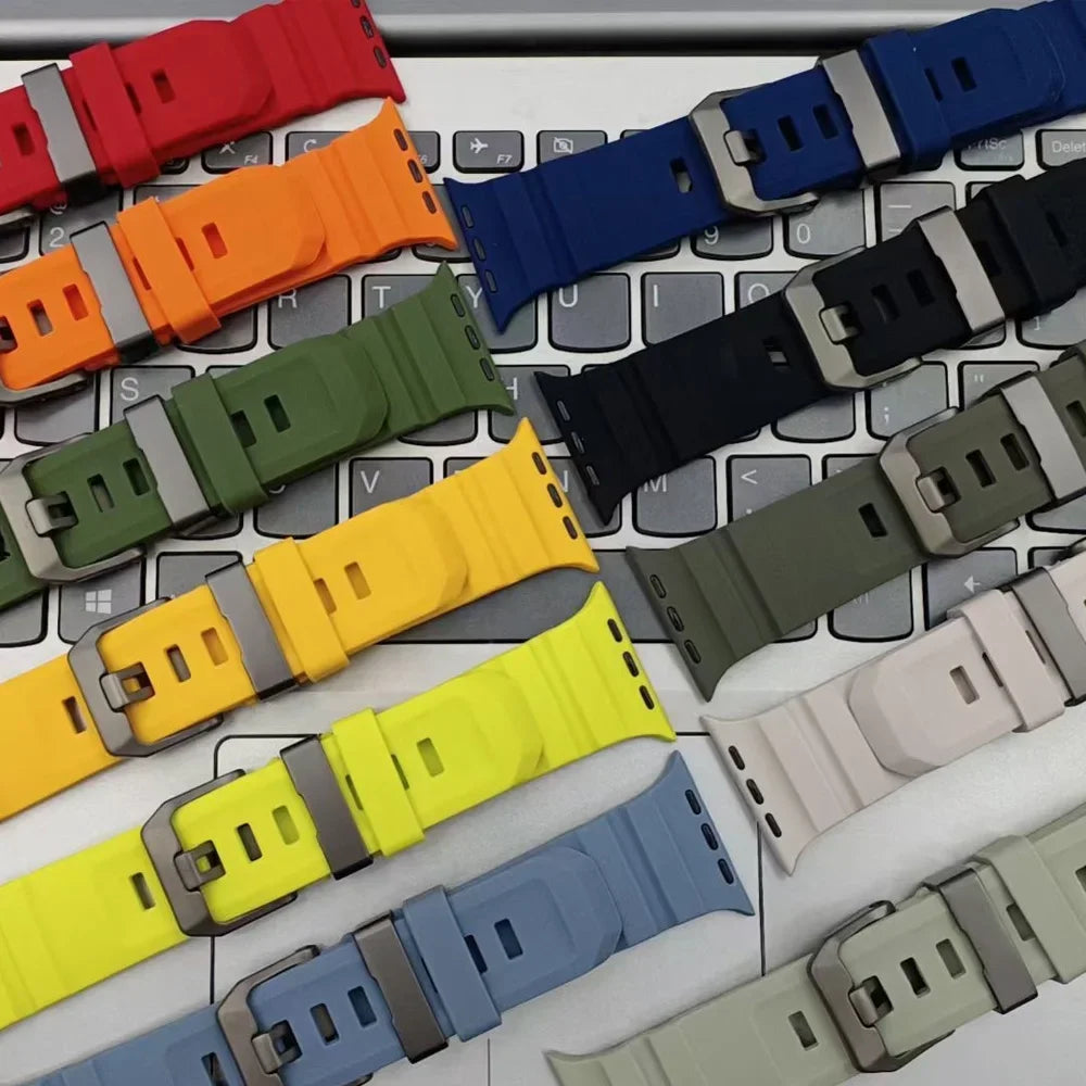 Ersatzarmband für Apple Watch aus dickem Silikon