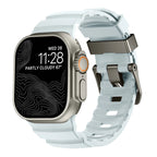Ersatzarmband für Apple Watch aus dickem blauem Silikon
