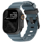 Ersatzarmband für Apple Watch aus dickem blauem Silikon
