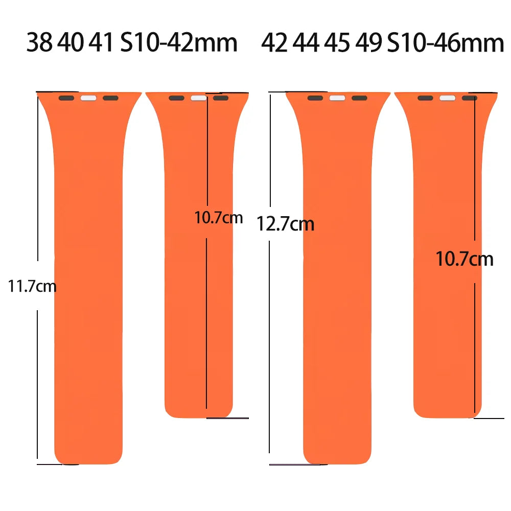Magnetisches Ersatzarmband aus Silikon für die Apple Watch 