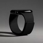 Magnetisches Ersatzarmband aus Silikon für die Apple Watch in Schwarz