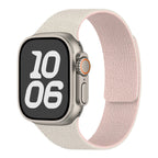 Magnetisches Ersatzarmband aus Silikon für die Apple Watch in Weiß-Rosa