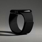 Magnetisches Ersatzarmband aus Silikon für die Apple Watch in Schwarz