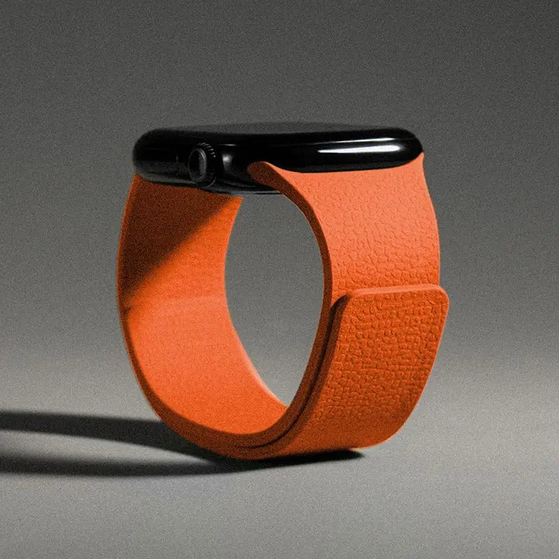 Magnetisches Ersatzarmband aus Silikon für die Apple Watch in Orange