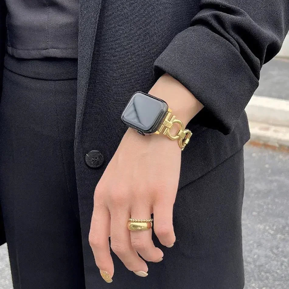 Ersatzarmband für Apple Watch für Damen in Gold