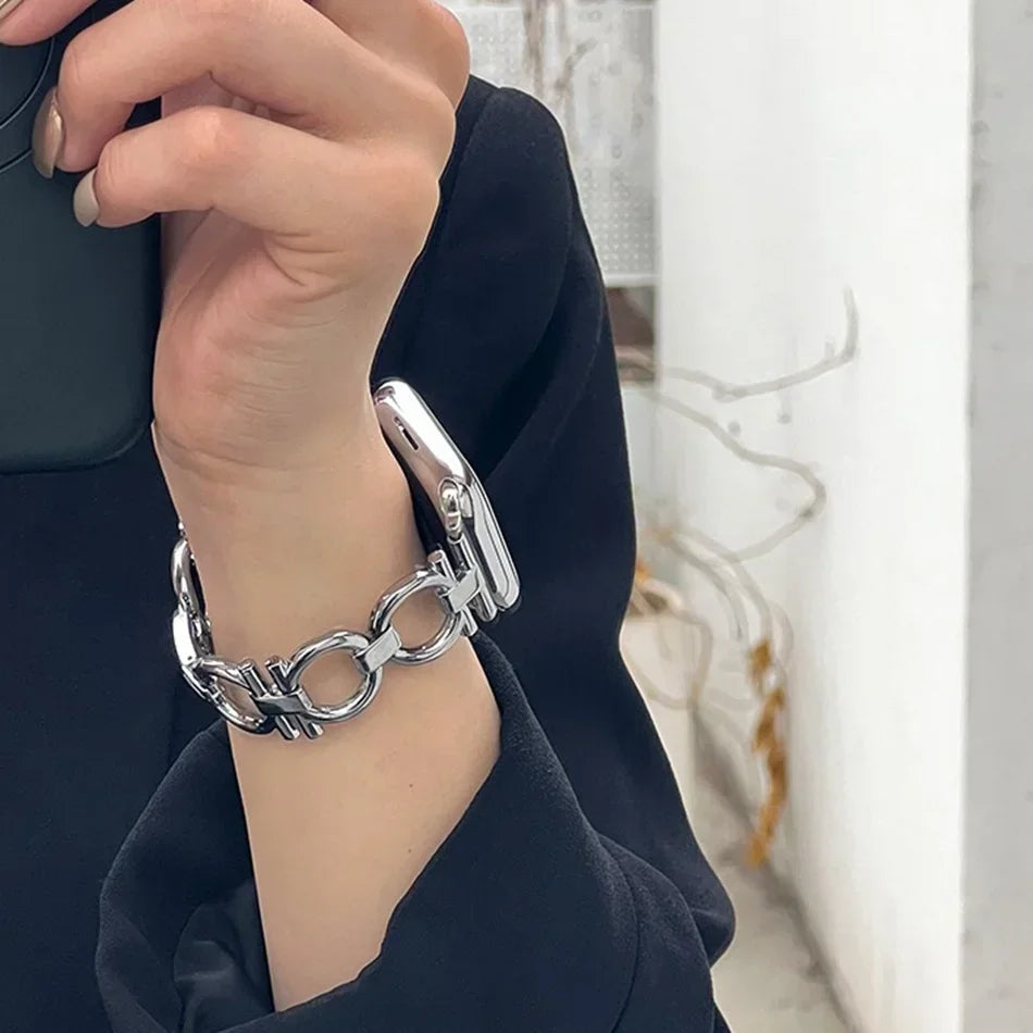 Ersatzarmband für Apple Watch für Damen in Silber