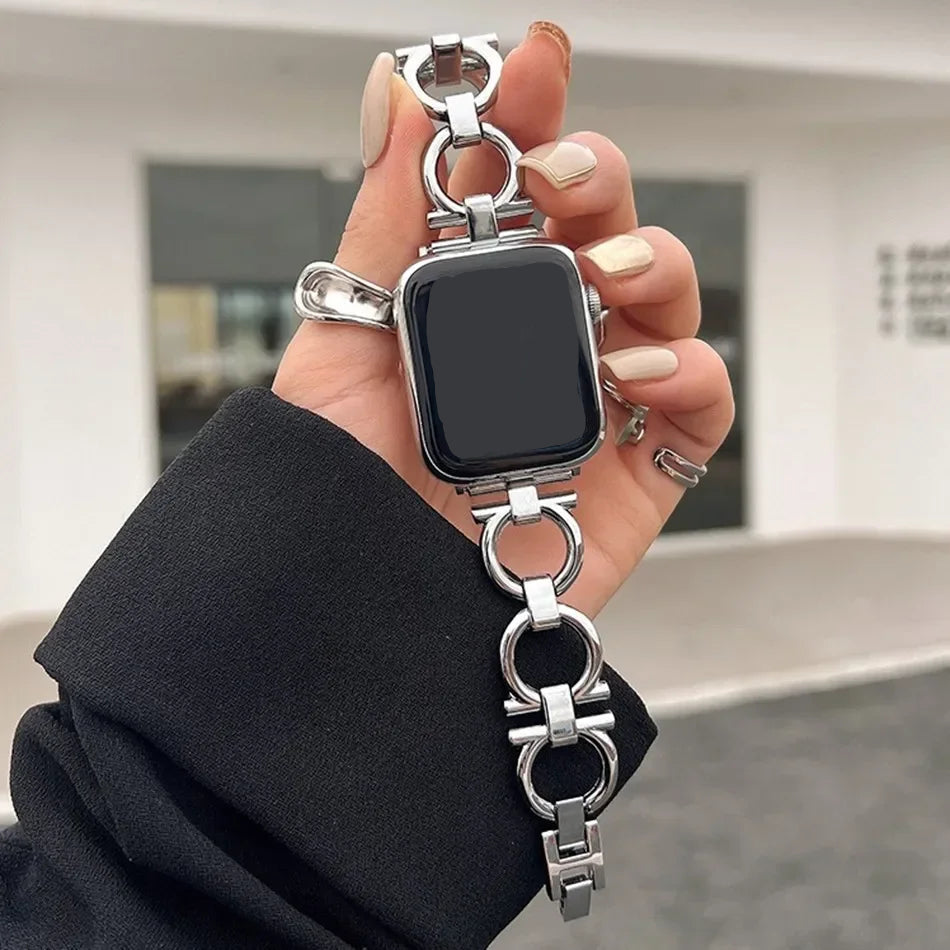 Ersatzarmband für Apple Watch für Damen in Silber