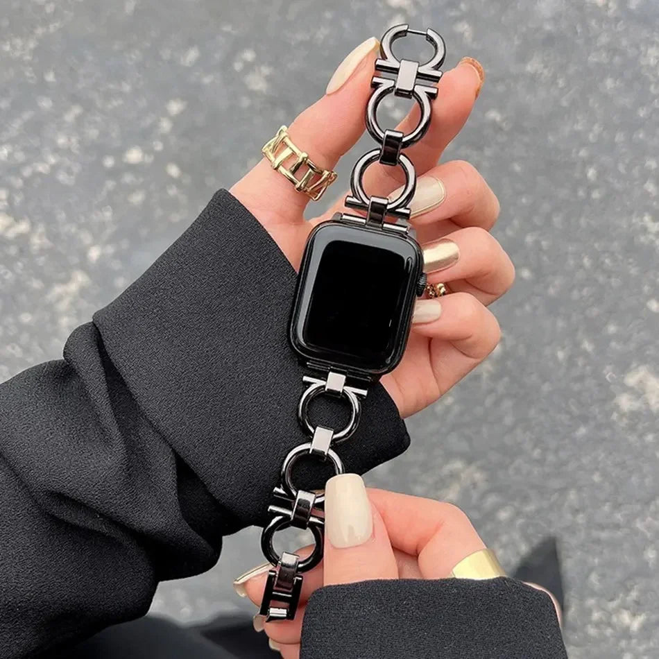 Ersatzarmband für Apple Watch für Damen in Schwarz